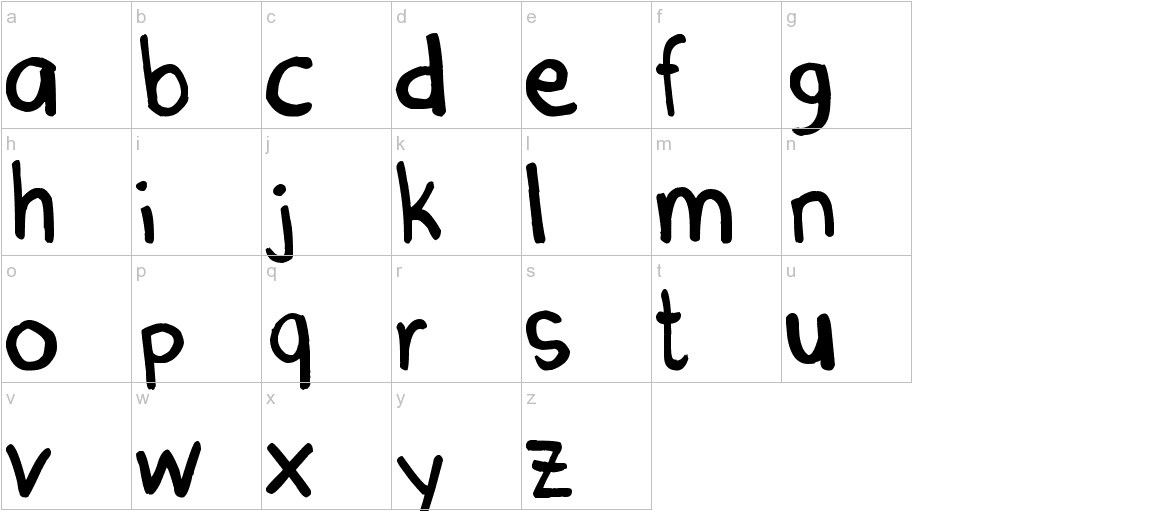 Denne Marker lowercase