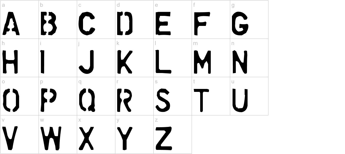 Dollar Store Stencil Font