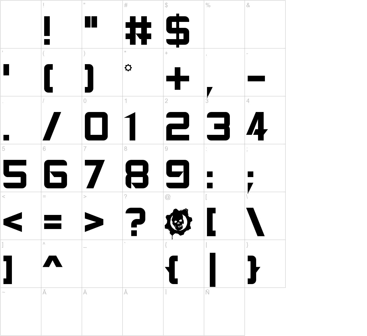 Gears of Peace Font