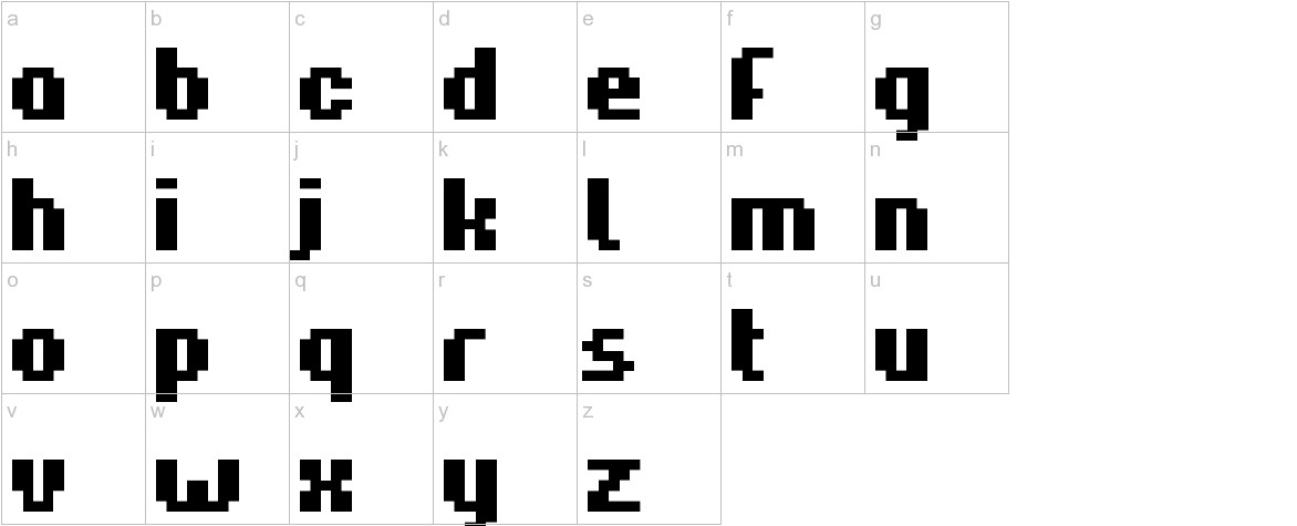 Hardpixel lowercase