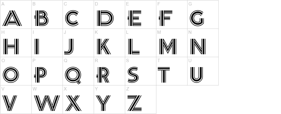 K22 Tri-Line Gothic Font | UrbanFonts.com