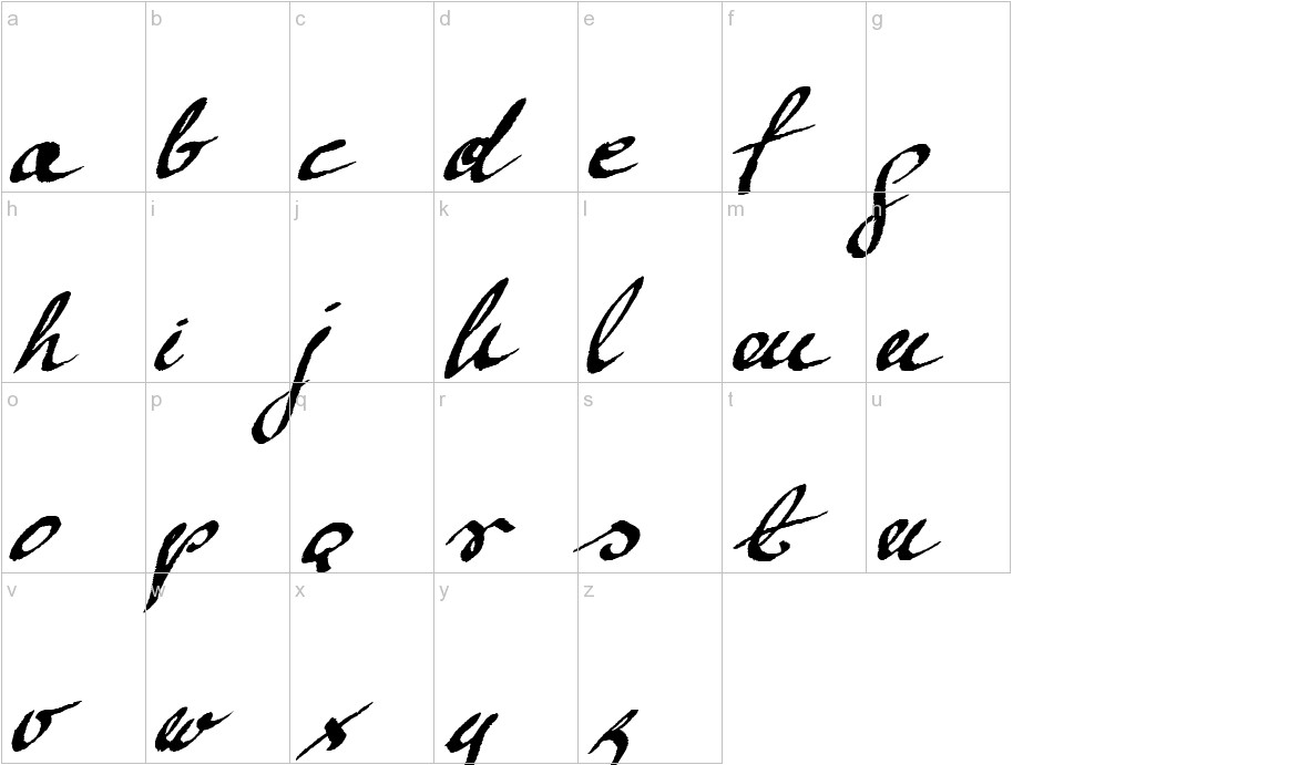 Mickey Script lowercase