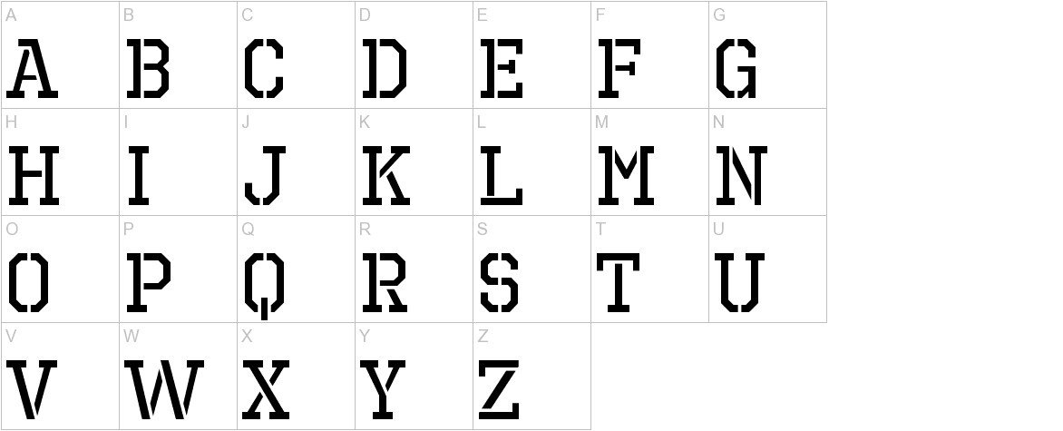 Octin Prison Font | UrbanFonts.com