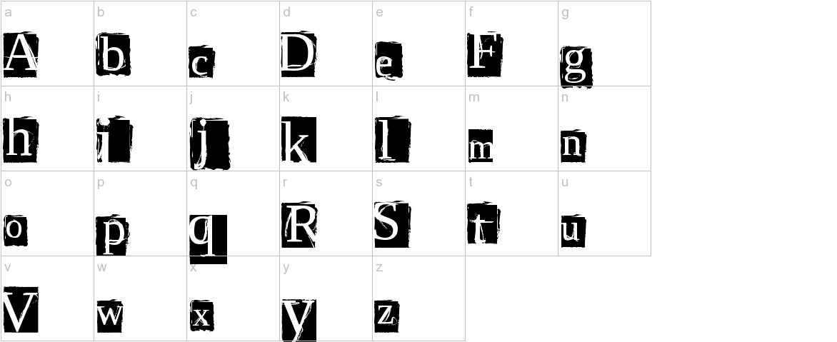 ScriptSERIF lowercase