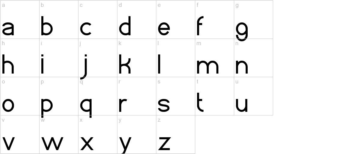 Standard International Font