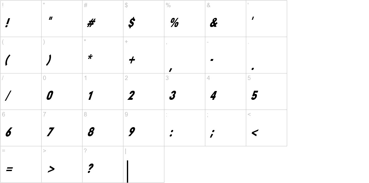 Sloe Gin Rickey Font