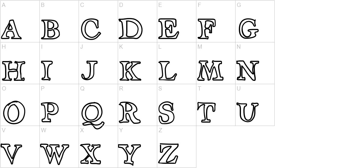 ApothecaryFont uppercase