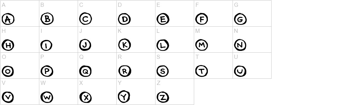 CircleCaps uppercase