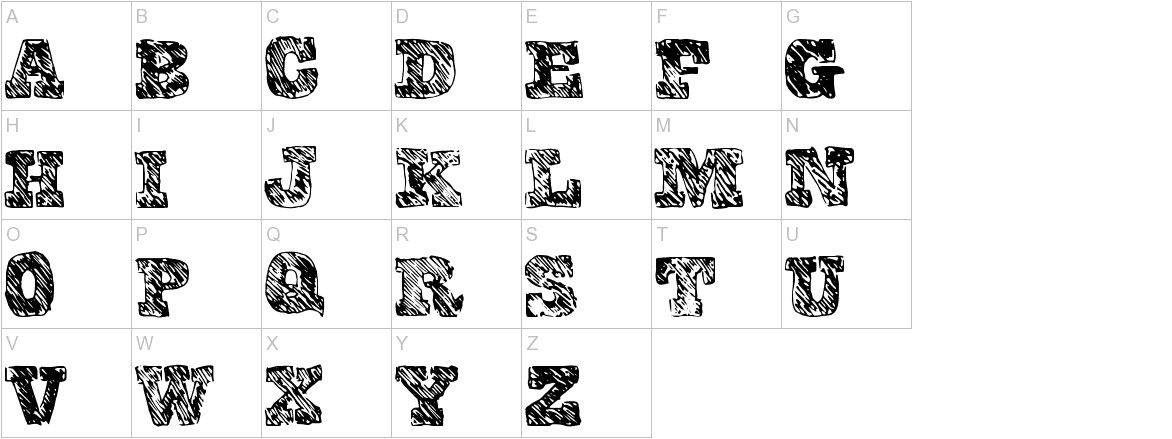 CollegeScribble uppercase