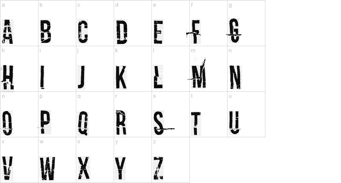 Crash test dummy Font