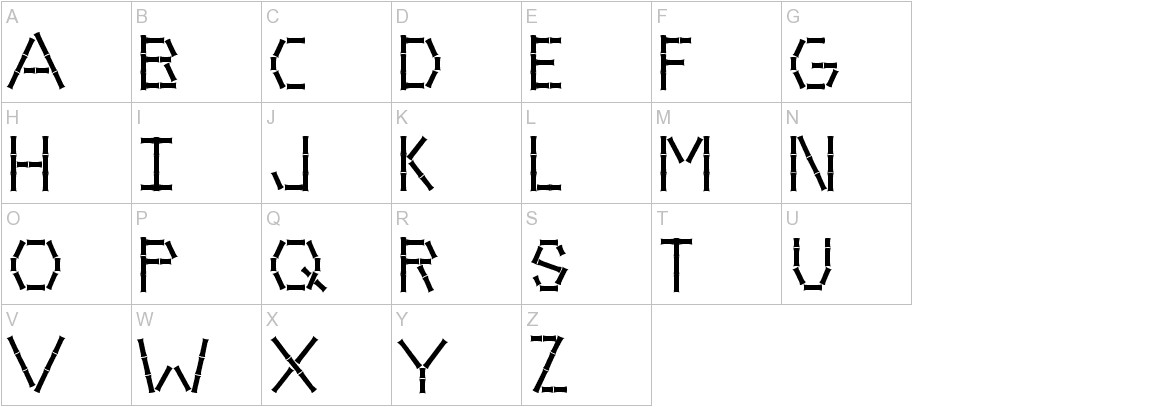 Bamboo Font | UrbanFonts.com