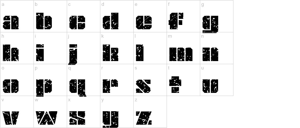 JLS OverKill Grunge Normal Font