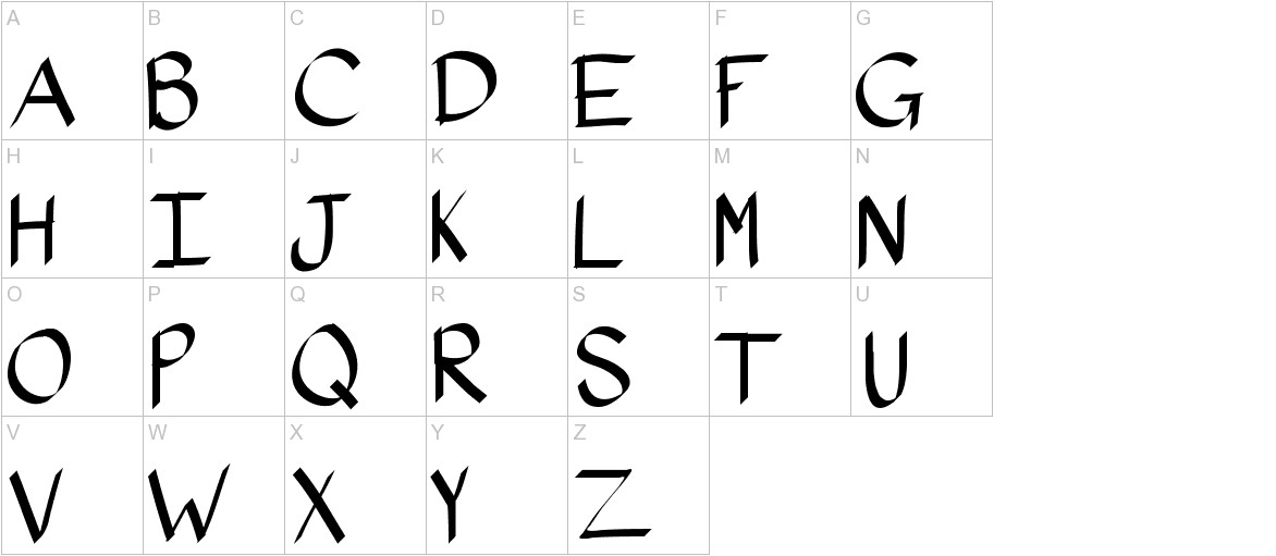 KBStylographic uppercase