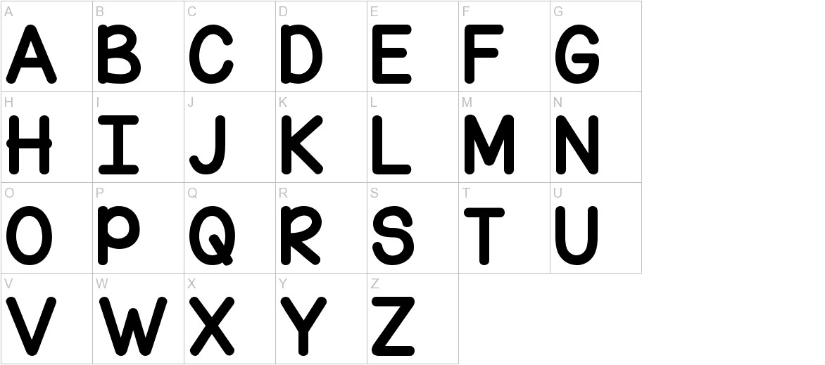 KG Corner of the Sky Font