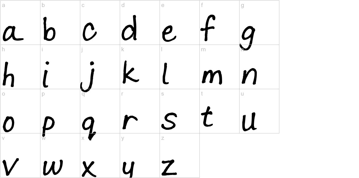 Lara Prints lowercase