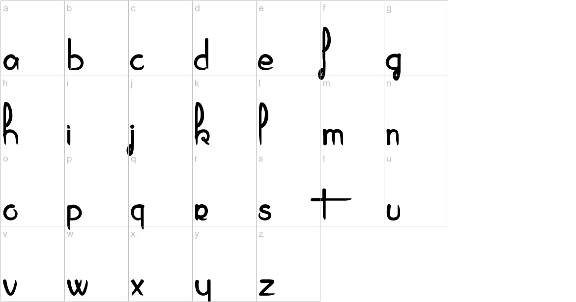 Piragniac lowercase