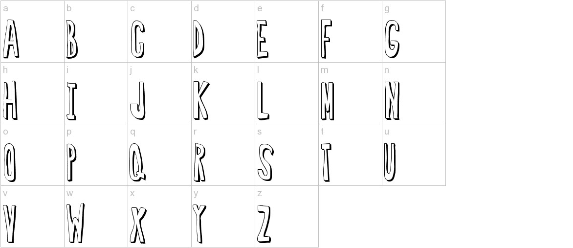 Regular Font 2 lowercase