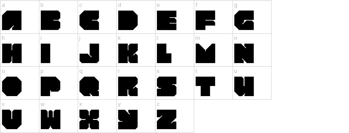 ROTORblock Chamfer lowercase