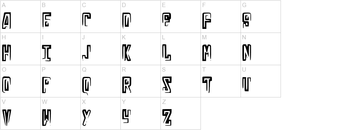 RussianLine uppercase