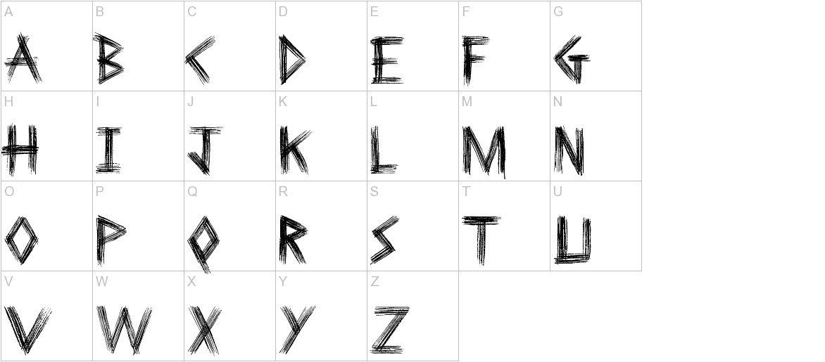 Sketchline uppercase