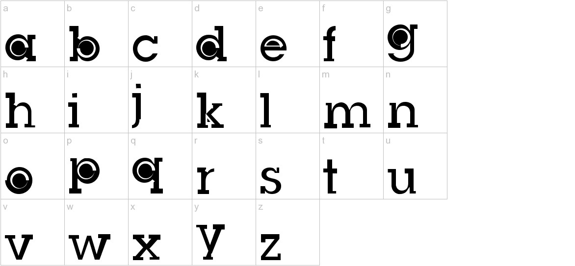 Slug Bug Filled Font