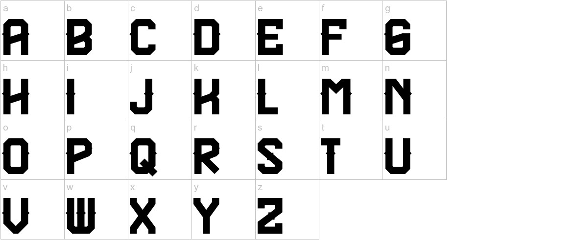 Texas Troupe FP lowercase
