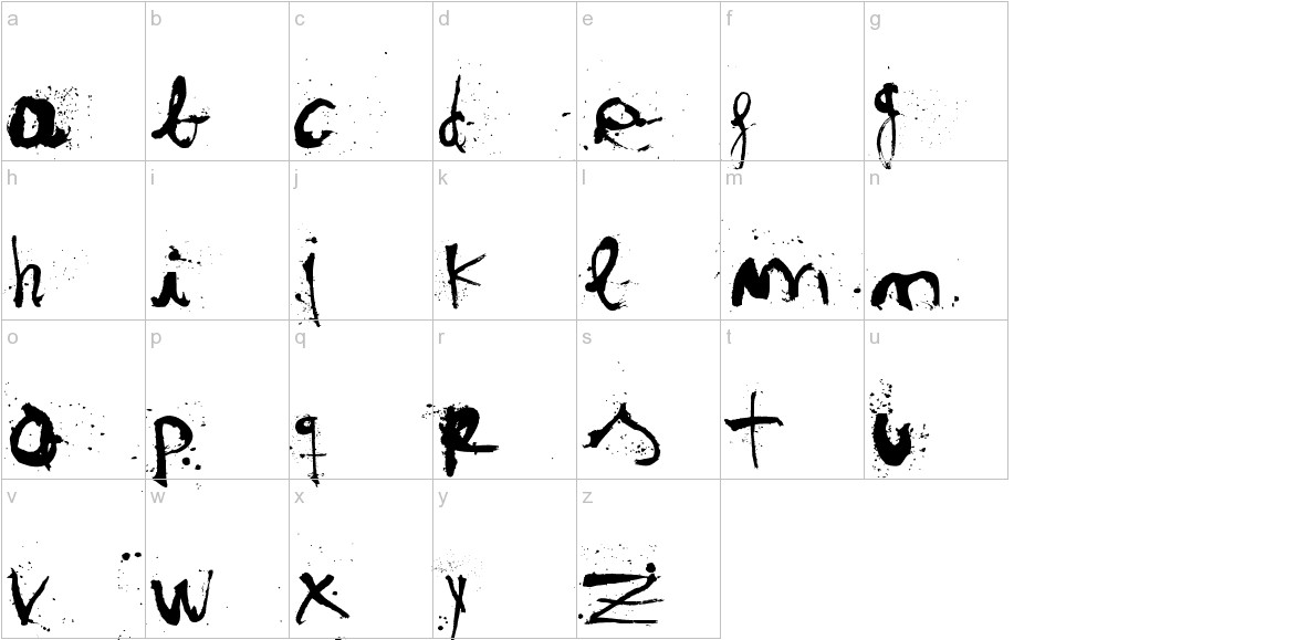 woodcutter TINTA CHINA lowercase