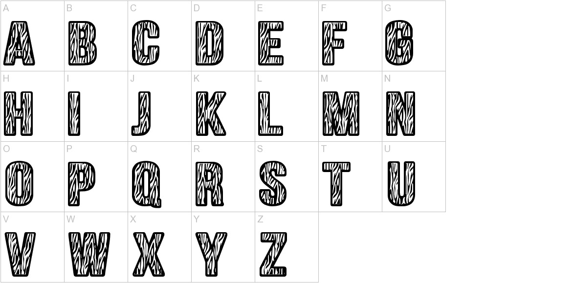 Zebraliner uppercase