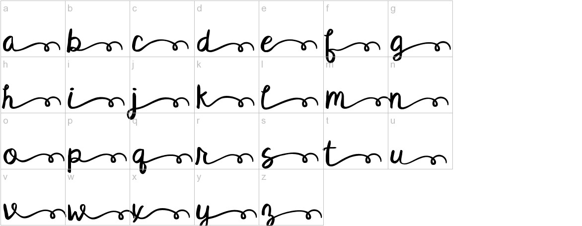 KG Satisfied Script Alt lowercase