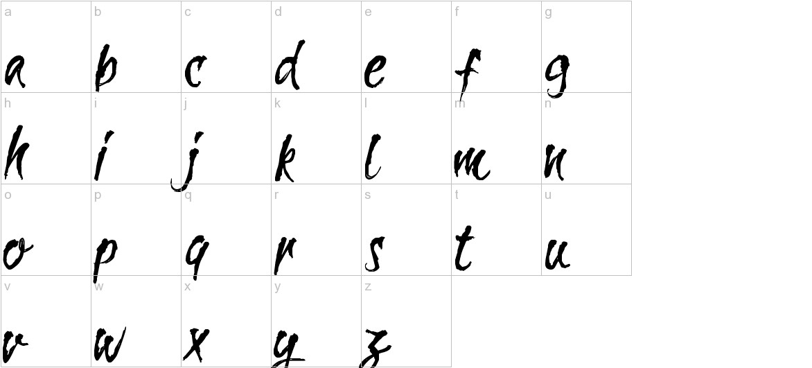 CF La Sorciere Noire Regular lowercase