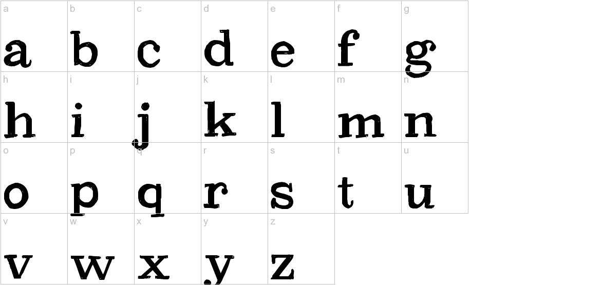 CF PetersonPERSONAL Regular lowercase