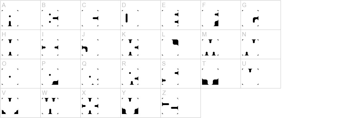 Squarescribed Regular uppercase