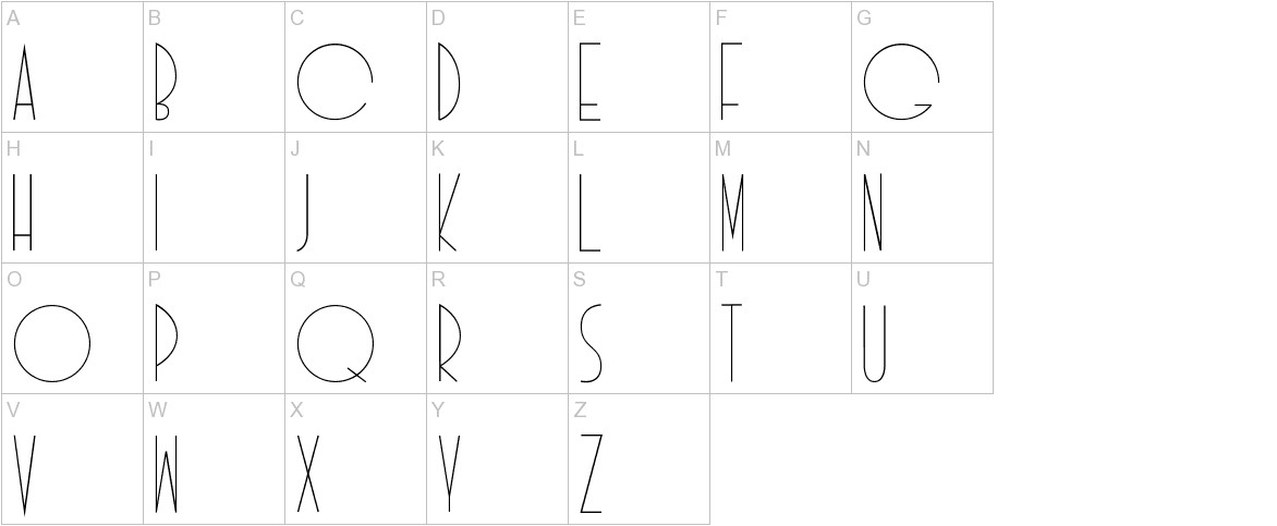 Idilica uppercase