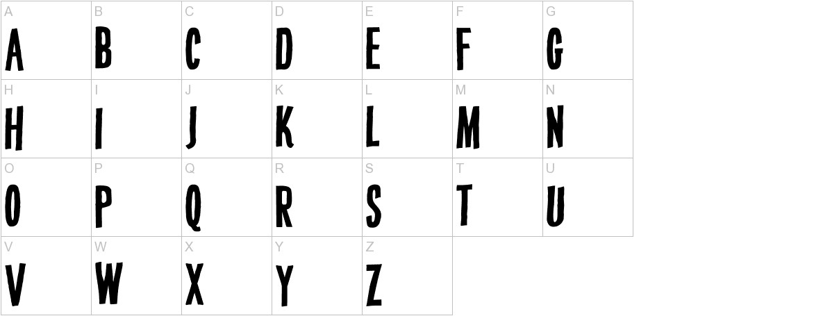 DK Crypt Regular uppercase