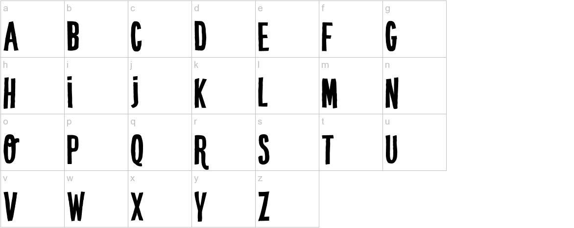 DK Crypt Regular lowercase