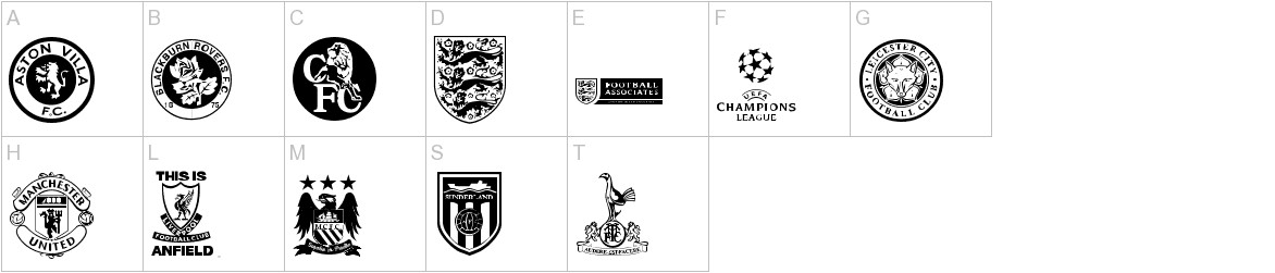 premiership dingbat | UrbanFonts.com