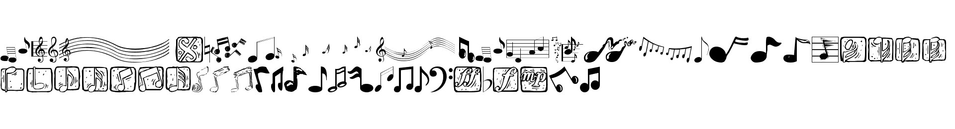 Download Free Music Dingbats Urban Fonts SVG Cut Files