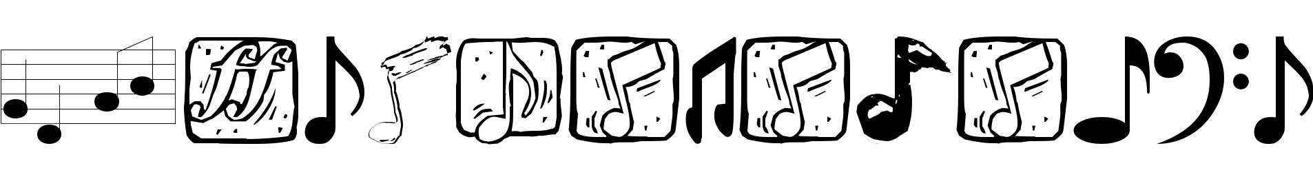 Download Free Music Dingbats Urban Fonts SVG Cut Files