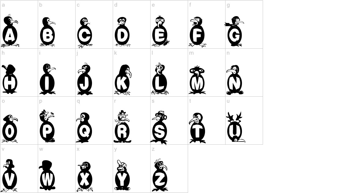 Flying Penguin Font